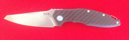 Складной нож MKM "RAUT" MKM/VP01 CF c клинком из стали Böhler M390 Microclean®, рукоять карбон / титан