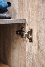 Коллекция Клео Шкаф 4х ст. Дуб Юкон/Ателье темное (Набор)