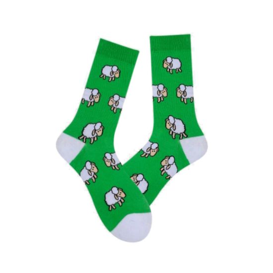 Носки В мире животных Барашки на пастбище, р-р 36-40 (зеленый)