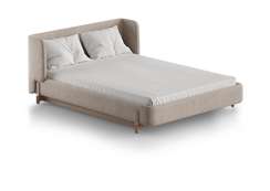 Кровать Basic спальное место 140*200 см (бежевый, антивандальная)