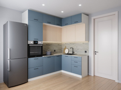 Кухонный гарнитур угловой Fusion 2200х1700 (26 мм)