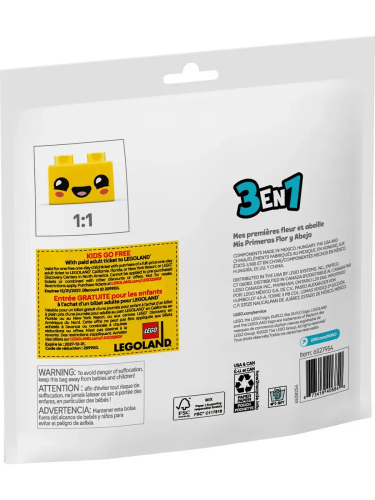 Конструктор DUPLO 30686 Мой первый цветок с пчелкой