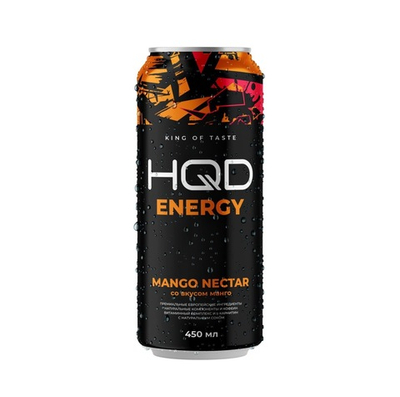 Энергетик HQD - Mango Nectar, 450 мл