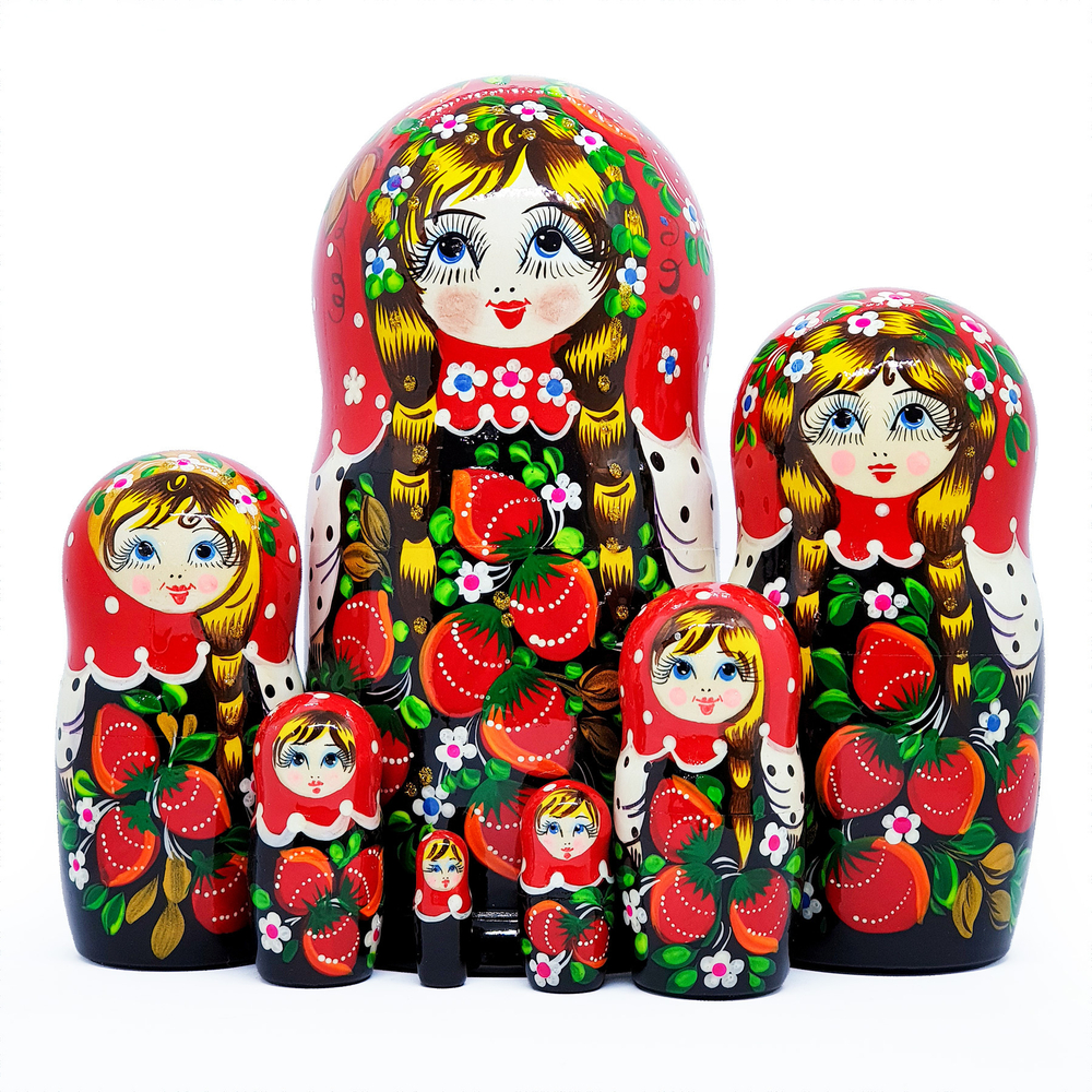 Сувенир Матрешка 210*d100мм из 7ми кукол с ягодами