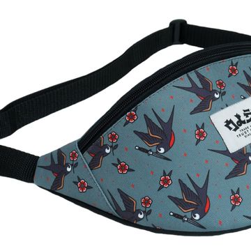 Поясная сумка OLDY. Ласточка. Серый