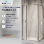 Душевой уголок RGW Leipzig LE-45 100х90 77124509-11 стекло прозрачное/профиль хром