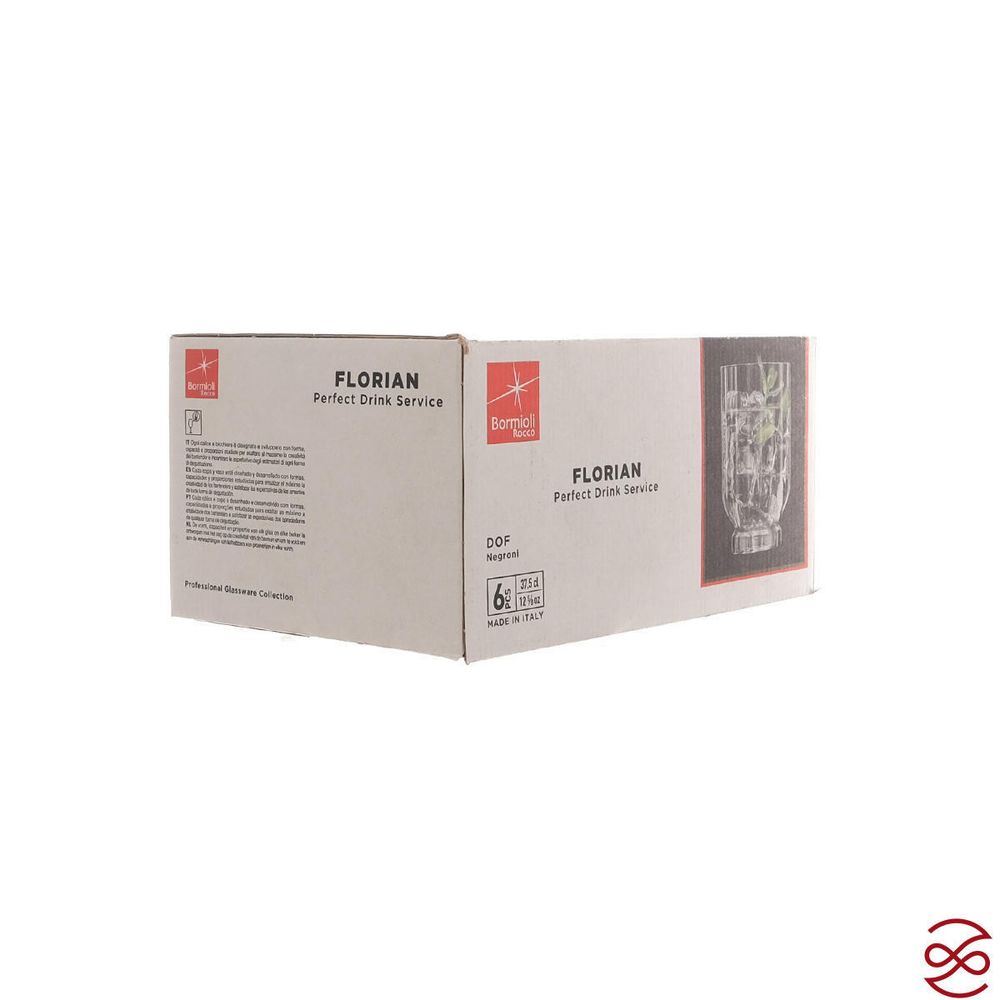 Набор стаканов 375мл 6шт Florian Bormioli Rocco MatGold