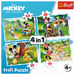 Puzzle "4in1" - Mickey Mouse nice day / Disney Standard Characters