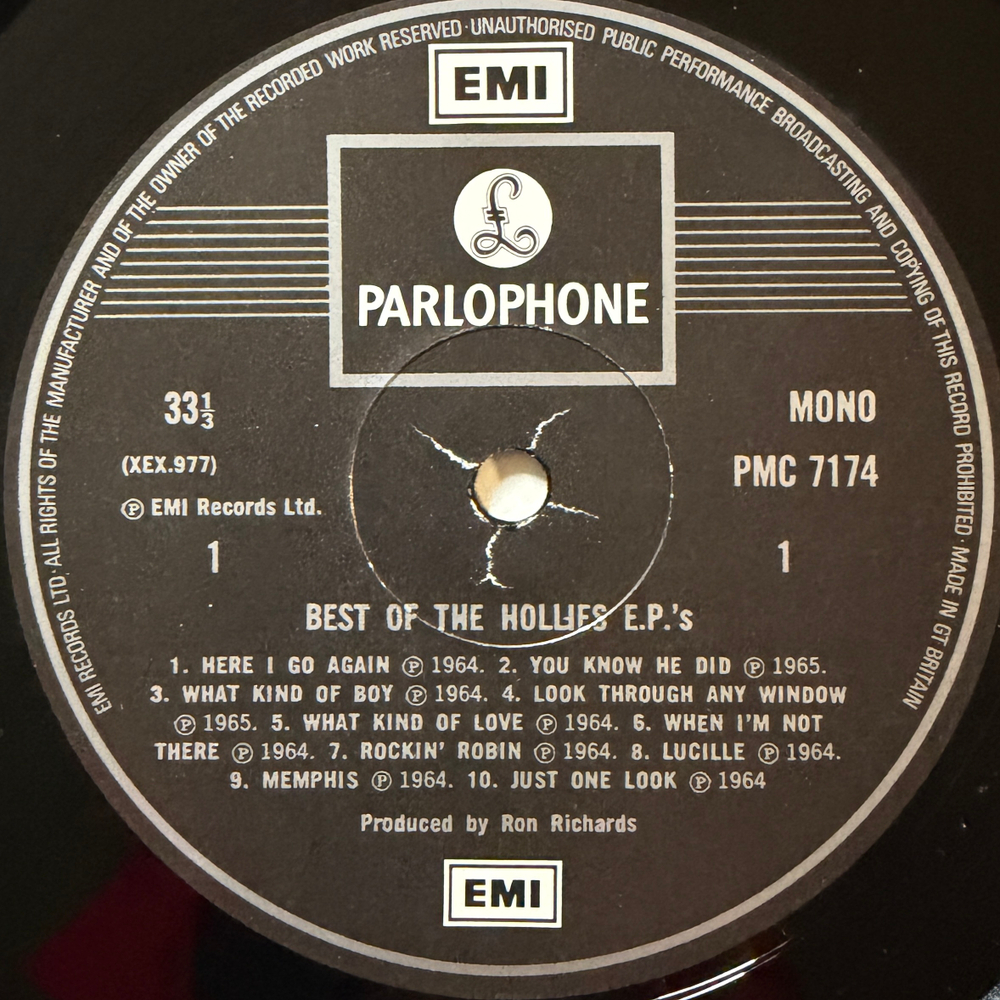 The Hollies – The Best Of The Hollies E.P.s (Англия 1978г.)Т