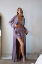 ХАЛАТ МАКСИ ВЕЛЮРОВЫЙ