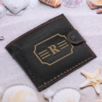 Кошелек мужской «Egoist - Для него», 3 кармана, цвет чёрный, 11*9,5см