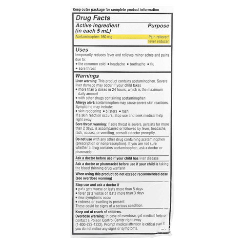 Genexa, Infants 'Pain & Fever, органическая вишня, 160 мг, 59 мл (2 жидк. Унции)