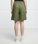 льняное шорты teglia Marella SPORT - оливковый(31410124)