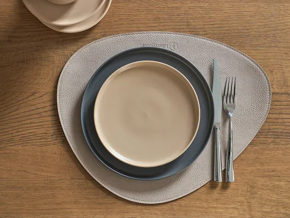 Набор из 4-х двухсторонних сервировочных салфеток drop, 33х41 см, шоколадный/бежевый