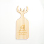 Доска разделочная из древесины сибирского кедра с гравировкой "Home is where the heart is". RD86