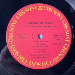 Винтажная виниловая пластинка LP ELO Electric Light Orchestra Balance Of Power (Japan 1986) (Obi) (Promo)