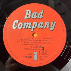 Винтажная виниловая пластинка LP Bad Company (Japan 1974) (No Obi) The Way I Choose