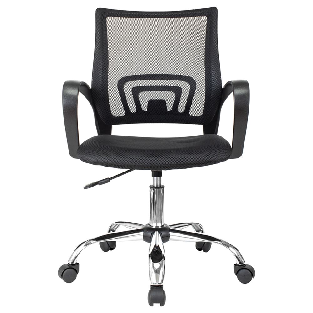 Кресло оператора Helmi HL-M95 R (695) "Airy", СН, спинка сетка черная/сиденье ткань TW черная, пиастра