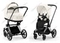 Детская коляска Cybex Priam IV 2 в 1 Off White шасси Chrome Black