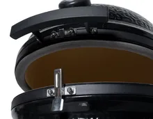 Керамический угольный гриль Diamond Egg Legend Deep Black, 46 см, чёрный, с ножками и столиками