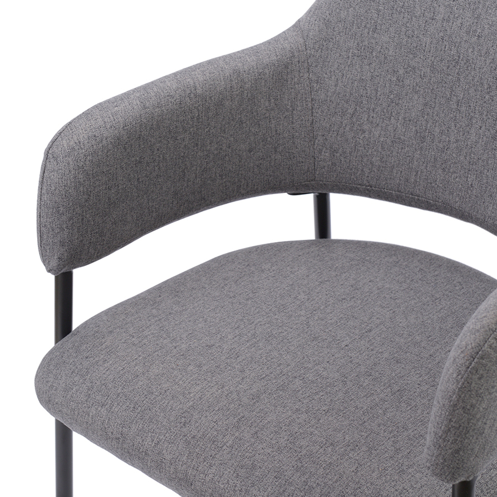 Стул wendy, рогожка, темно-серый