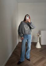 Свитшот Купидон серый