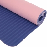 Коврик для йоги 6 мм 61х173 см Однотонный (2х сторонний), микс цветов