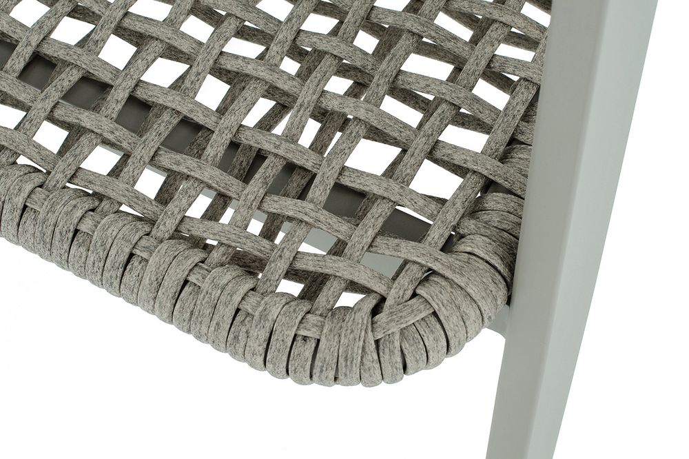 "Амстердам" плетеный стул из искусственного ротанга, цвет серый