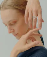 Кольцо Moon River Сердце Острое R076