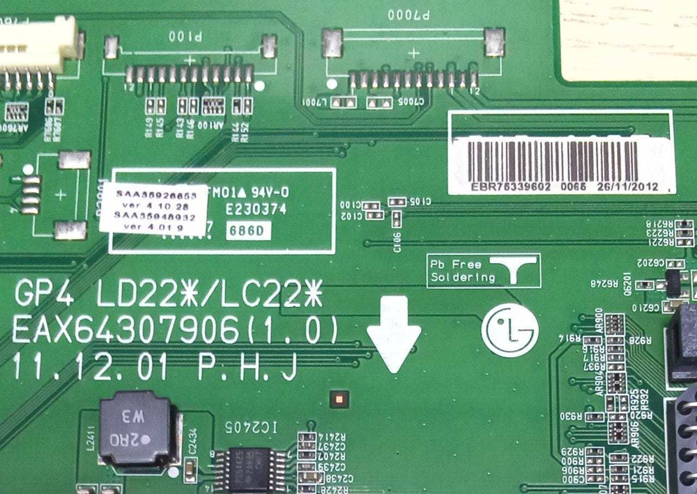 Материнская плата EAX64307906(1.0), EBR75339602