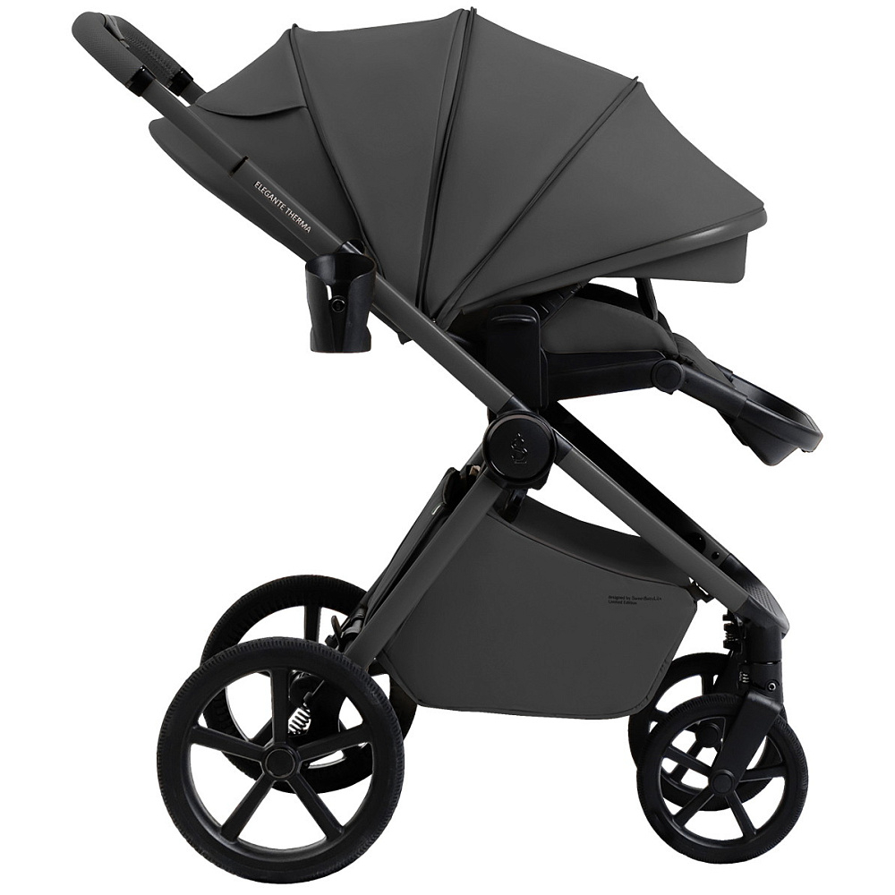 Детская коляска 2 в 1 Sweet Baby SBL Elegante Therma Colore 427712 Dark Grey