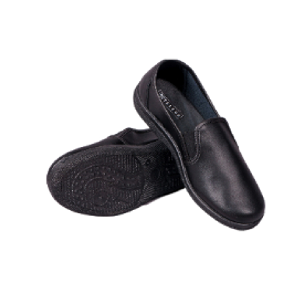 Туфли мужские нат.кожа ПВХ, черный