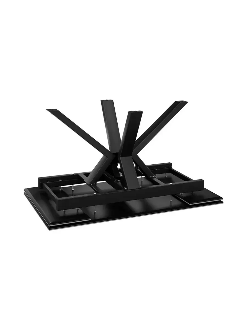 Стол кухонный Черный муар мрамор 140(200)х85х76 см