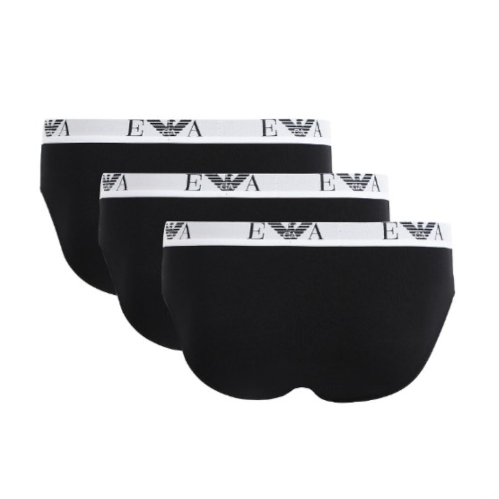 Набор мужских трусов брифов 3в1 черные Emporio Armani EM000258_AF14131