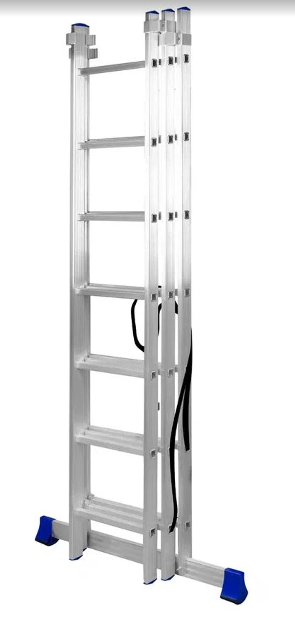 Лестница алюмин.  3секц*  7ступеней (2,01м-3,13м-4,24м) / МОНТАЖНИК