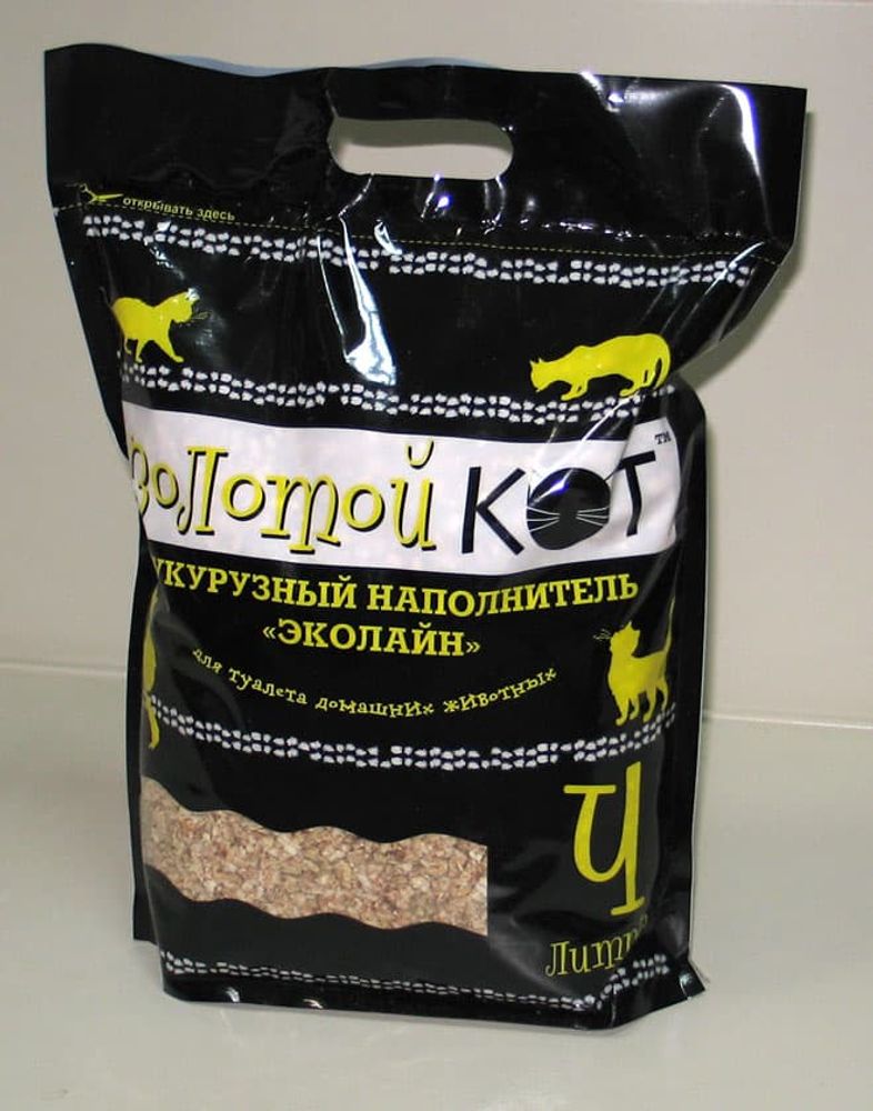 ЗОЛОТОЙ КОТ наполнитель кукурузный для домашних животных 6 л ЗОЛОТОЙ КОТ наполнитель кукурузный для домашних животных 6 л