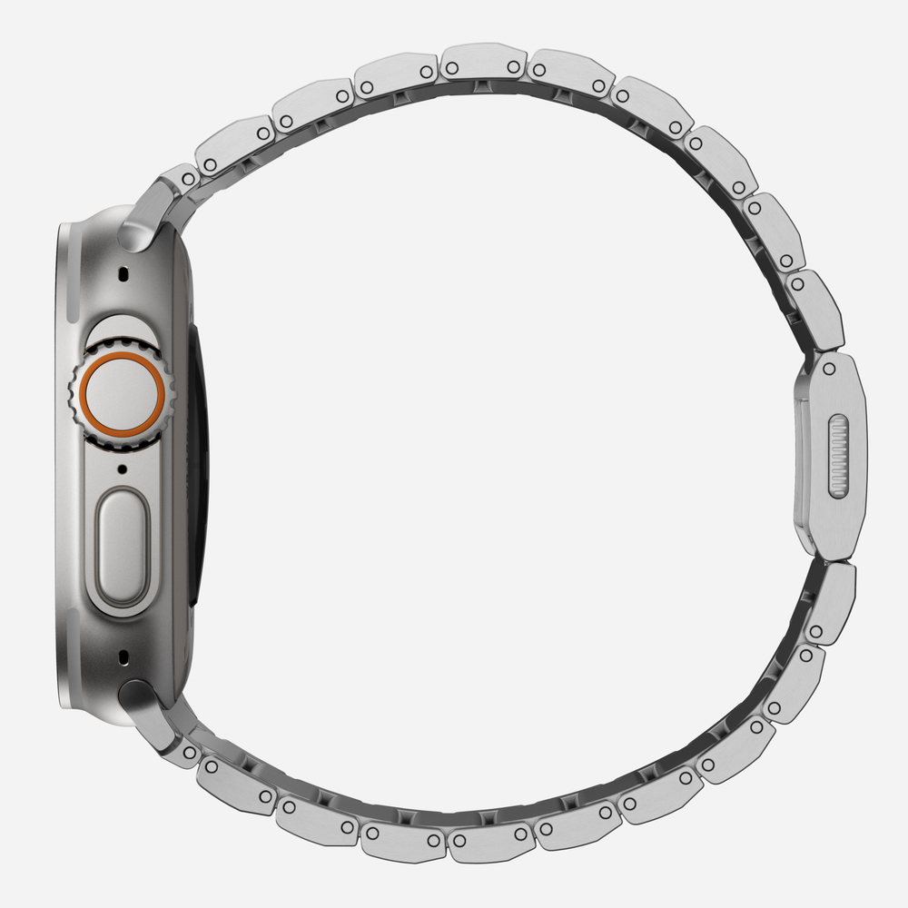 Ремешок Nomad Titanium Band, silver - Apple Watch Ultra (49mm) 8/7 (45mm)/6/SE/5/4 (44mm)/3/2/1 (42mm)
