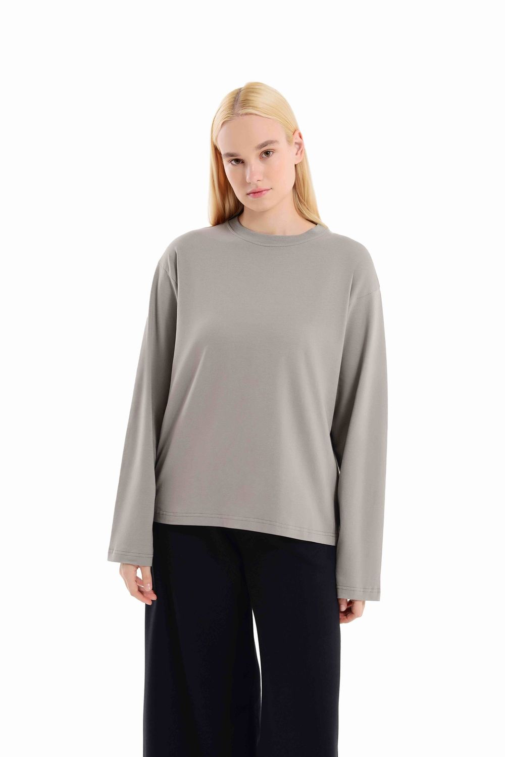 Лонгслив Weme Оверсайз серый