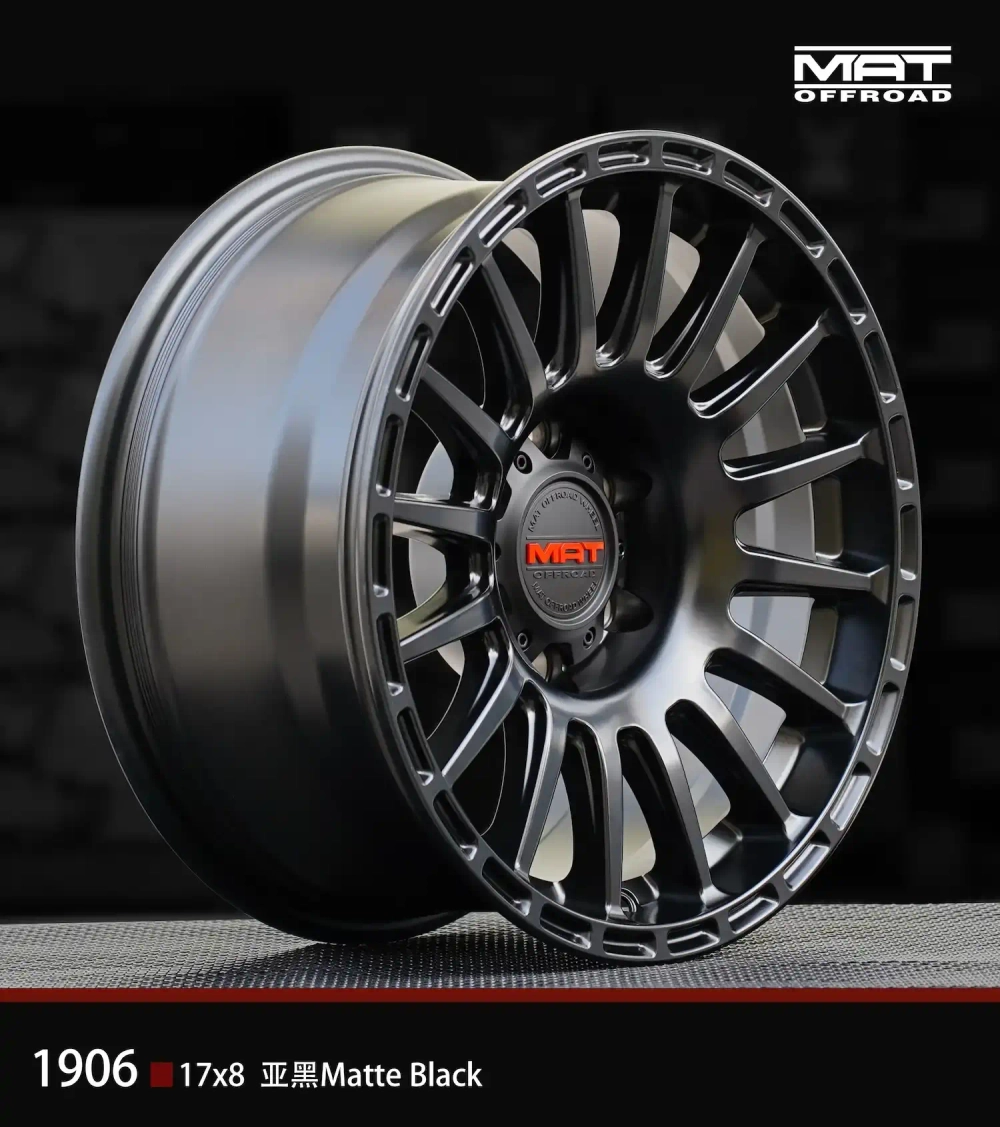 Диск колёсный литой MAT offroad 1906 R17 8,0 ЕТ15 Matte Black