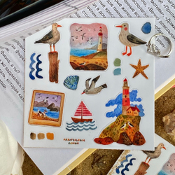 стикерпак "шум моря"