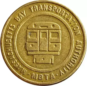 Транспортный жетон метро США Массачусетс