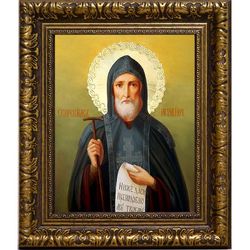 Иов Почаевский Преподобный. Икона на холсте.