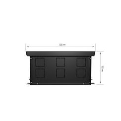 Конвектор внутрипольный Royal Thermo ATRIUM-150/300/1400-DG-U-BL