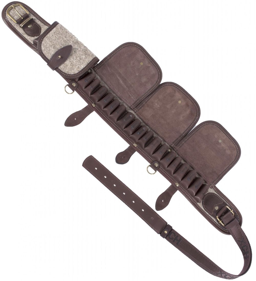 Патронташ комбинированный К-12 24 патрона закрытый с сукном (IV)