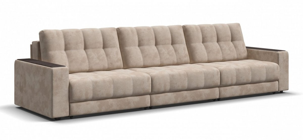 Диван Босс Гранд Велюр Алькантара пепел