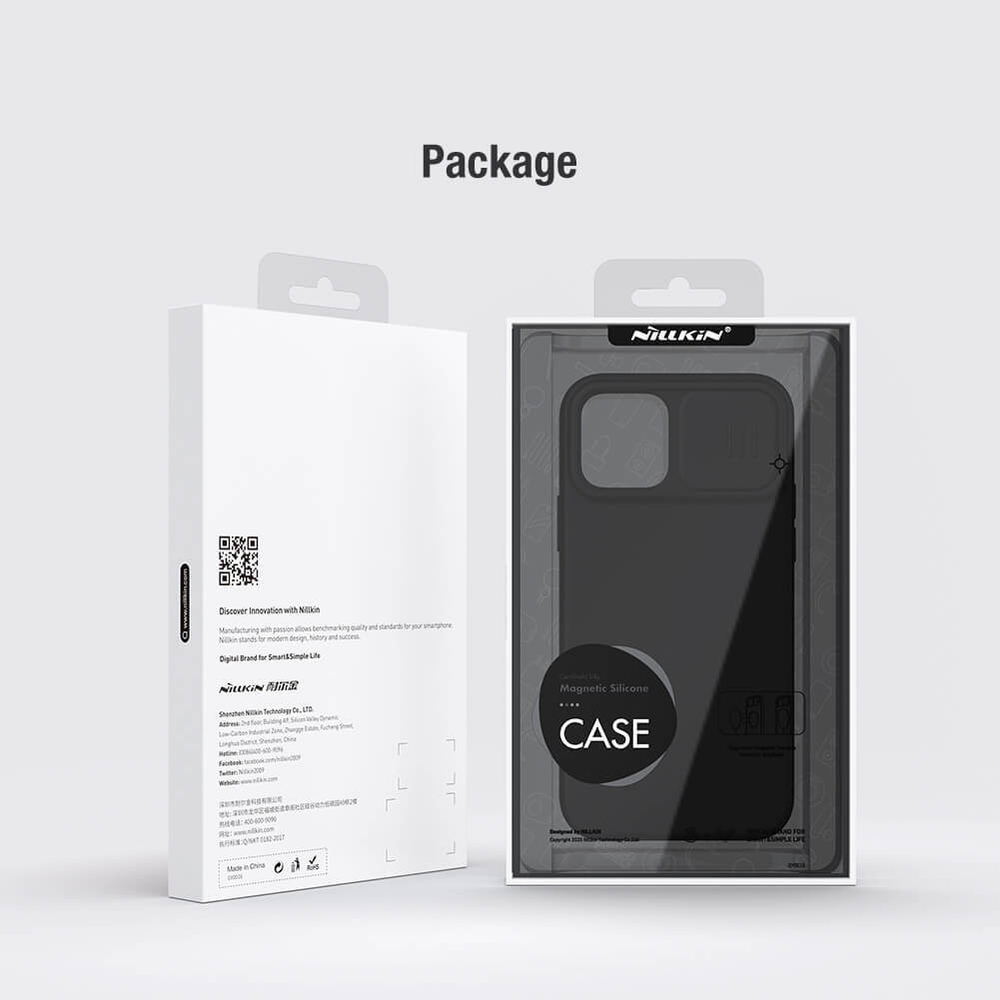 Накладка Nillkin CamShield Silky Magnetic Silicone Case для iPhone 12 / 12 Pro