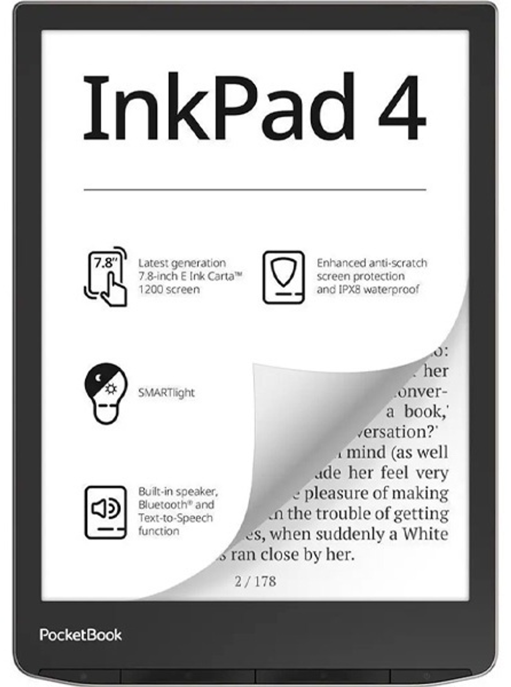 Электронная книга POCKET BOOK PB743G-U-CIS серебристый