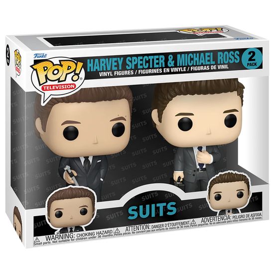 Фигурка Funko POP! TV Suits Harvey Specter & Michael Ross 2PK 83968 / Фигурка Фанко ПОП! по мотивам сериала "Форс-мажоры", Майк Росс и Харви Спектр