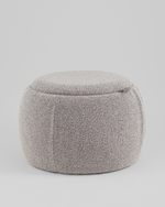 Пуф-столик Люкке с ящиком серый