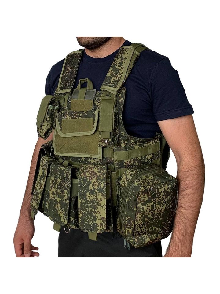 Жилет разгрузочный армейский (зеленая цифра)
